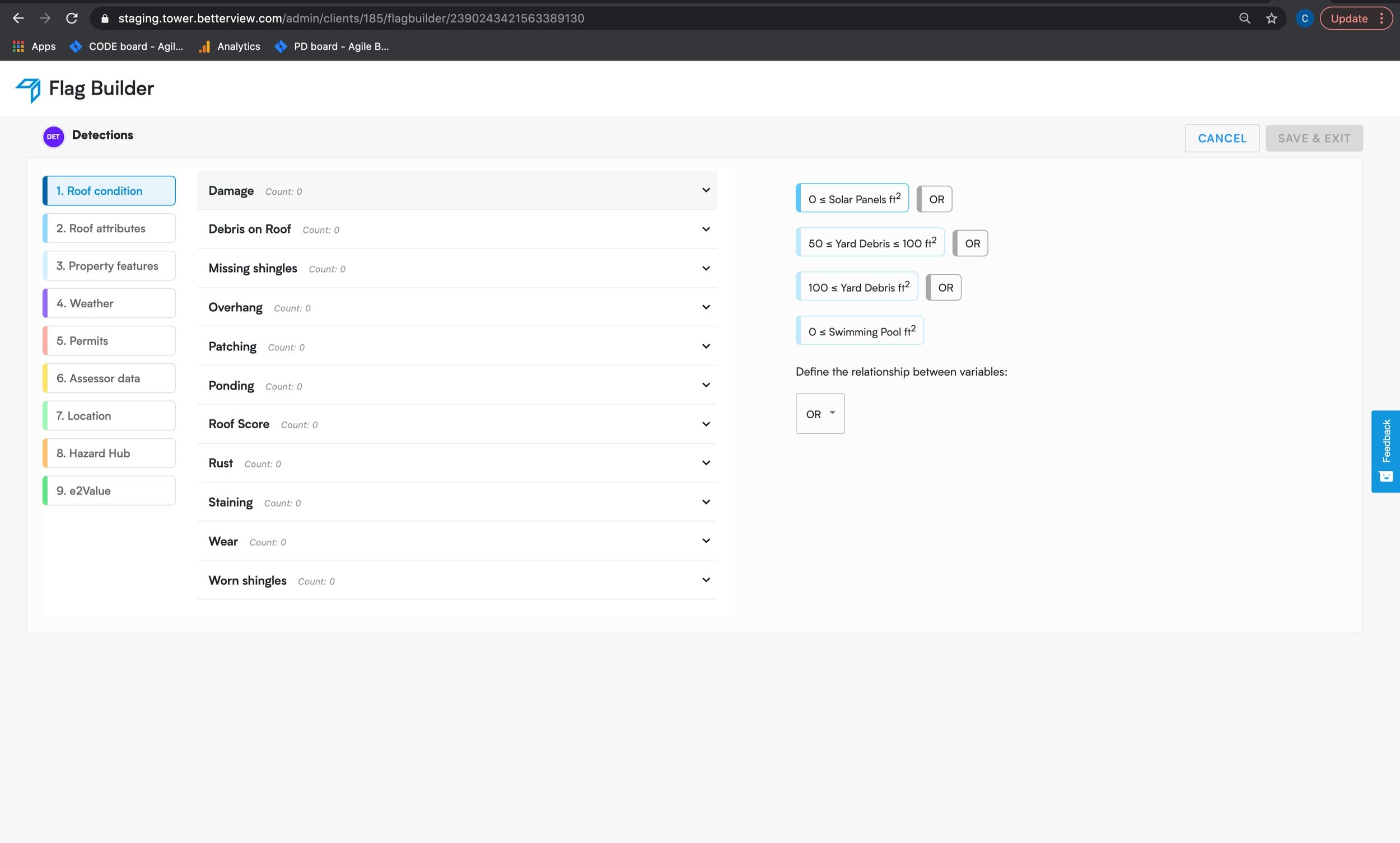 Custom Flag Builder Interface