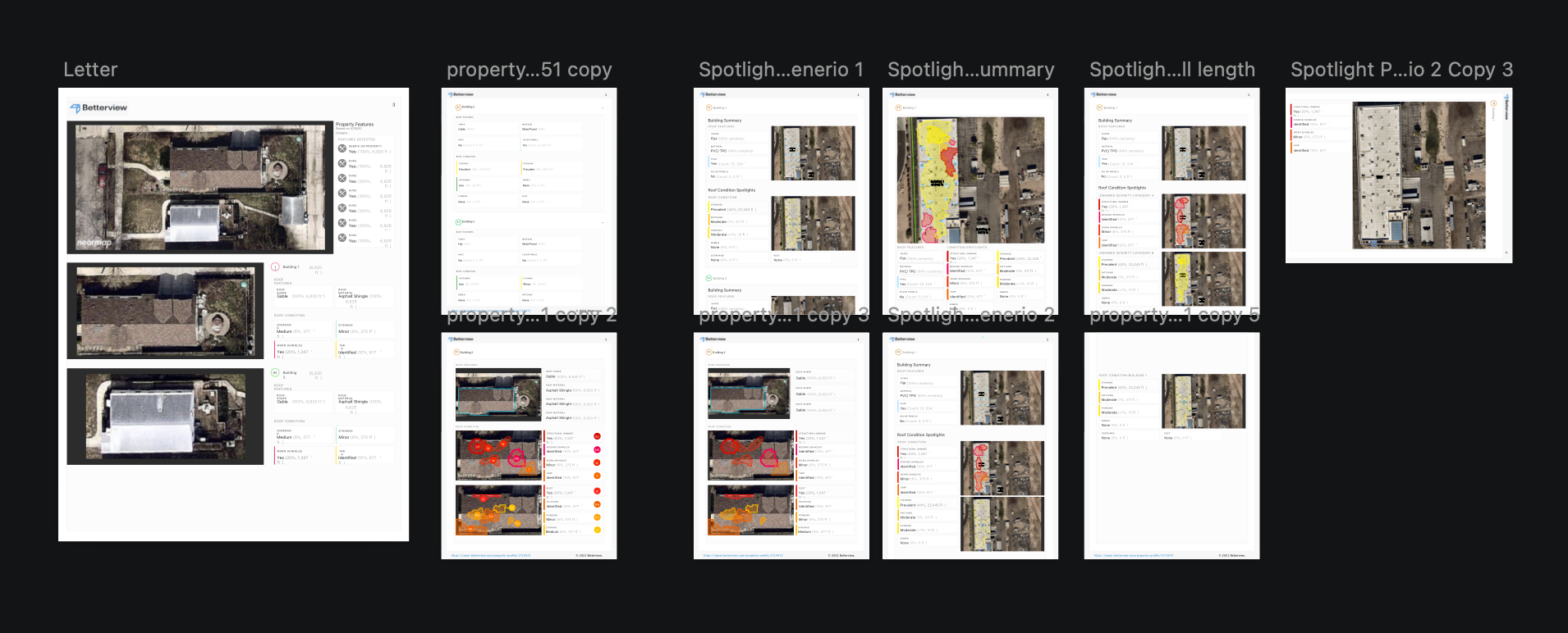Reducing complex map imagery to static Spotlight Reports