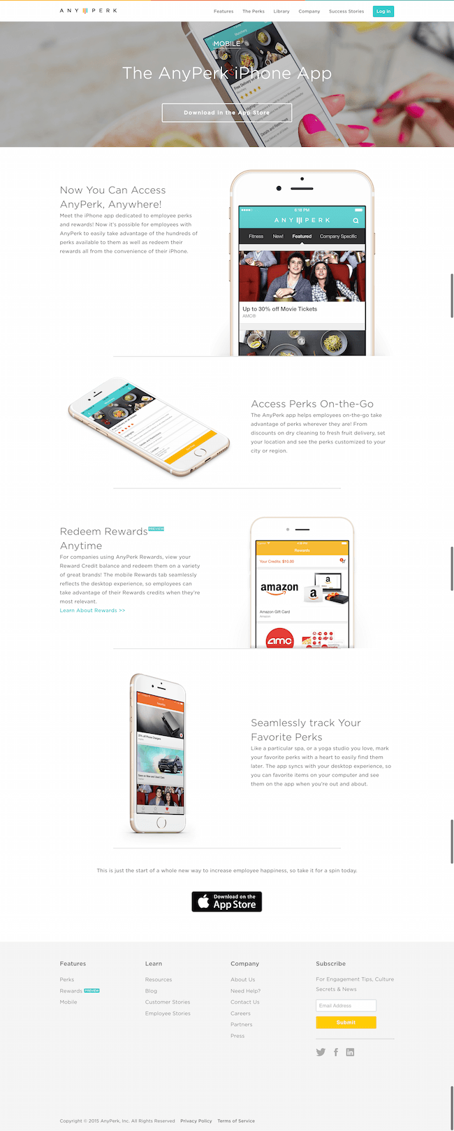 AnyPerk Mobile App Showcase