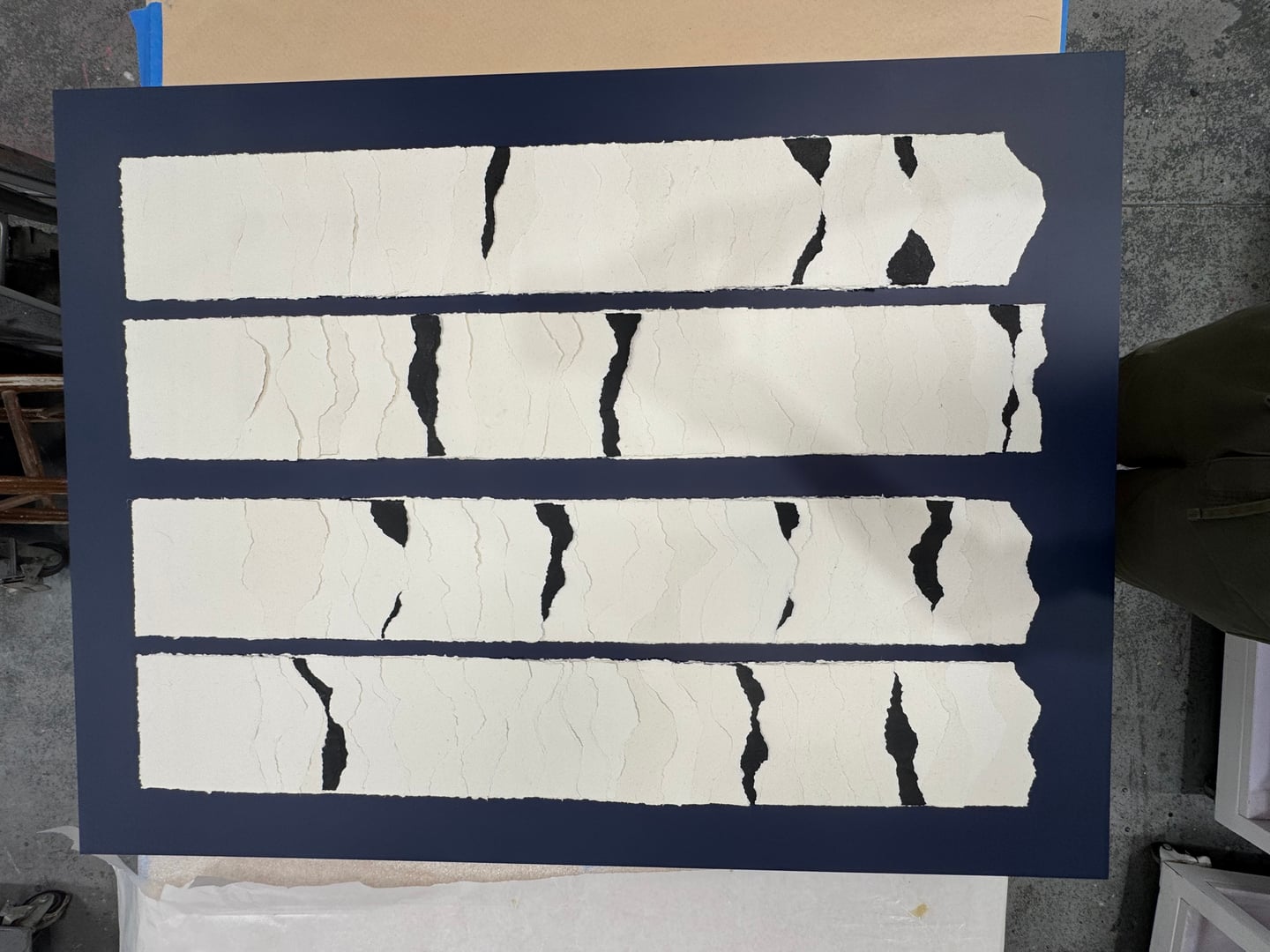 Dyed and Layered Paper Framed - Image 2