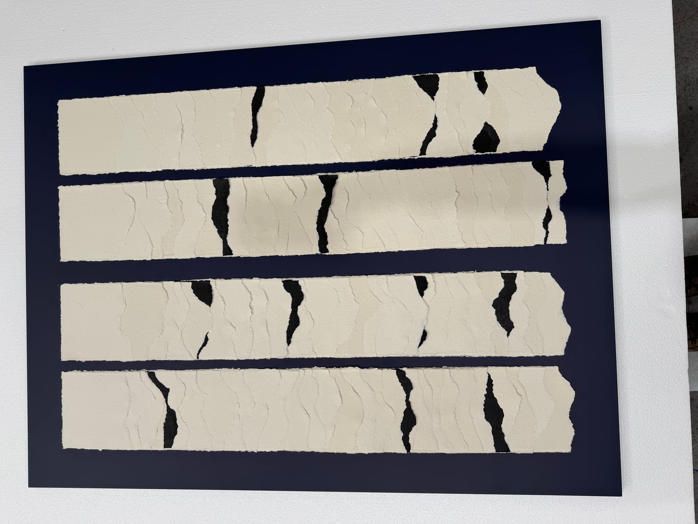 Dyed and Layered Paper Framed - Image 3