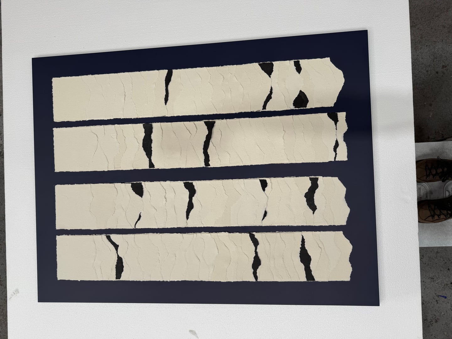 Dyed and Layered Paper Framed - Image 5