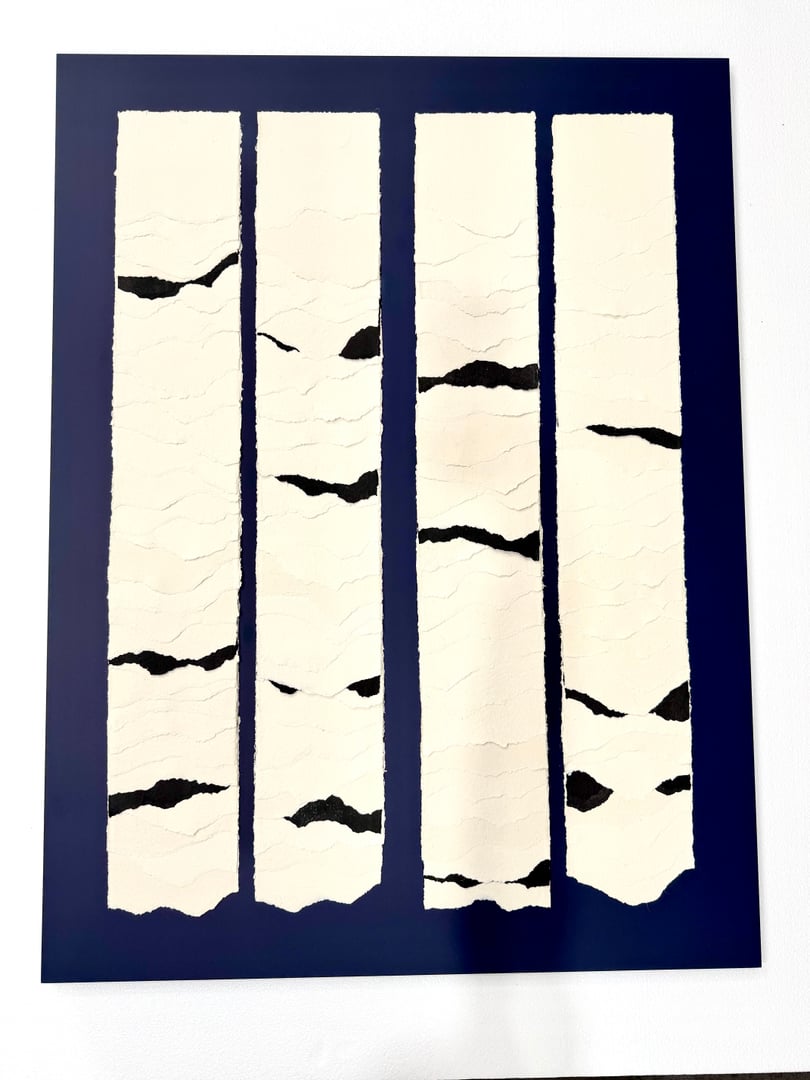 Dyed and Layered Paper Framed - Image 6