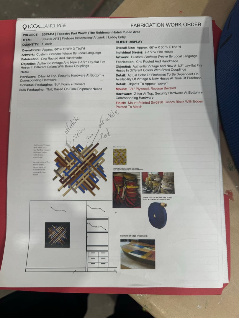 Process image from Firehose Weaving