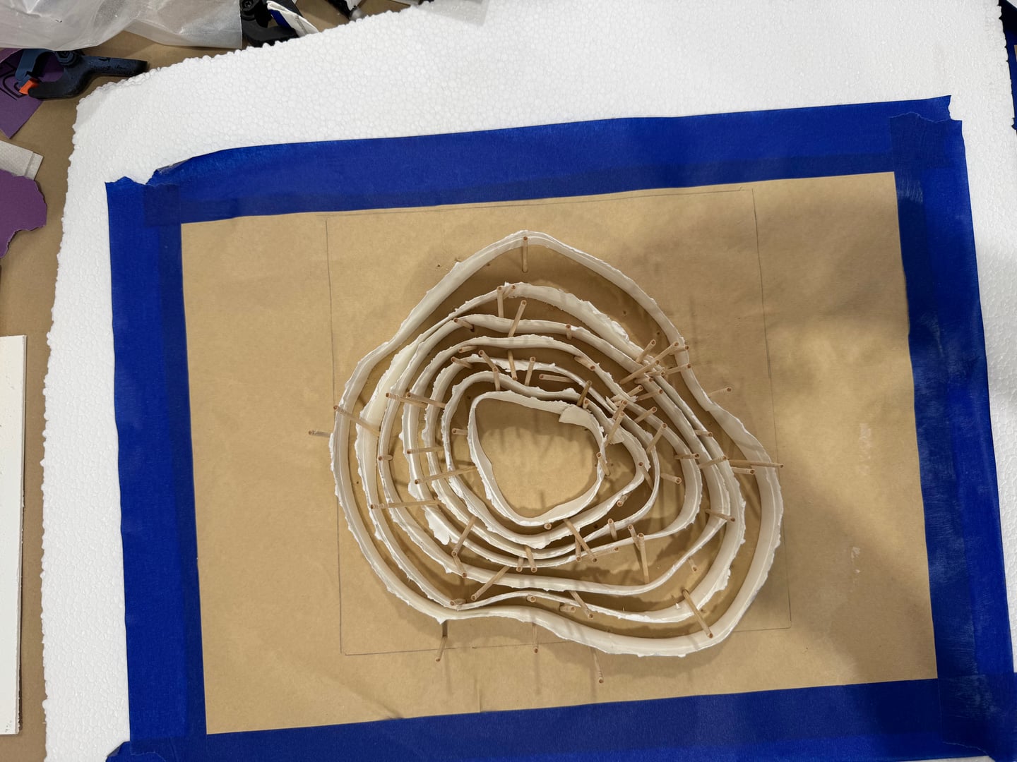 Framed Paper Sculpture - Image 1