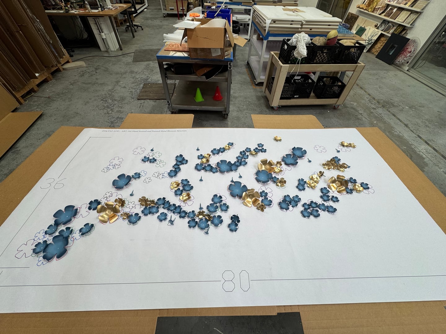 Hammered Metal Flowers - Image 17