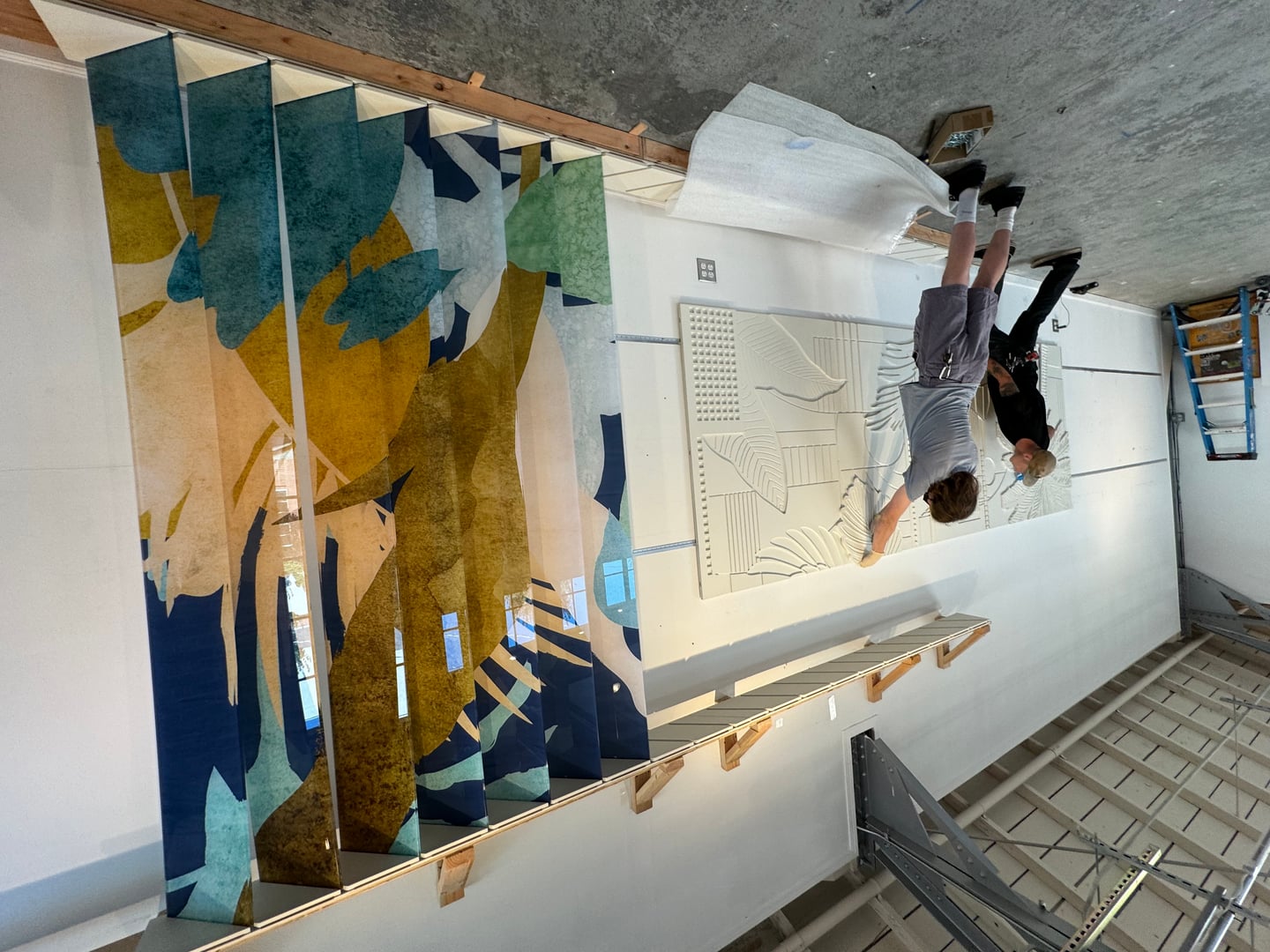 Process image from Tropical Relief Panels and Glass Panels