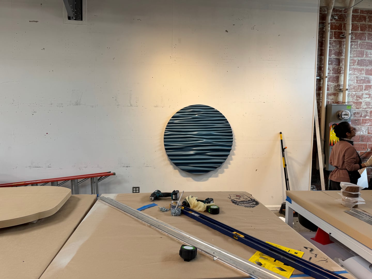 Wooden Drapery Sculpture - Image 2