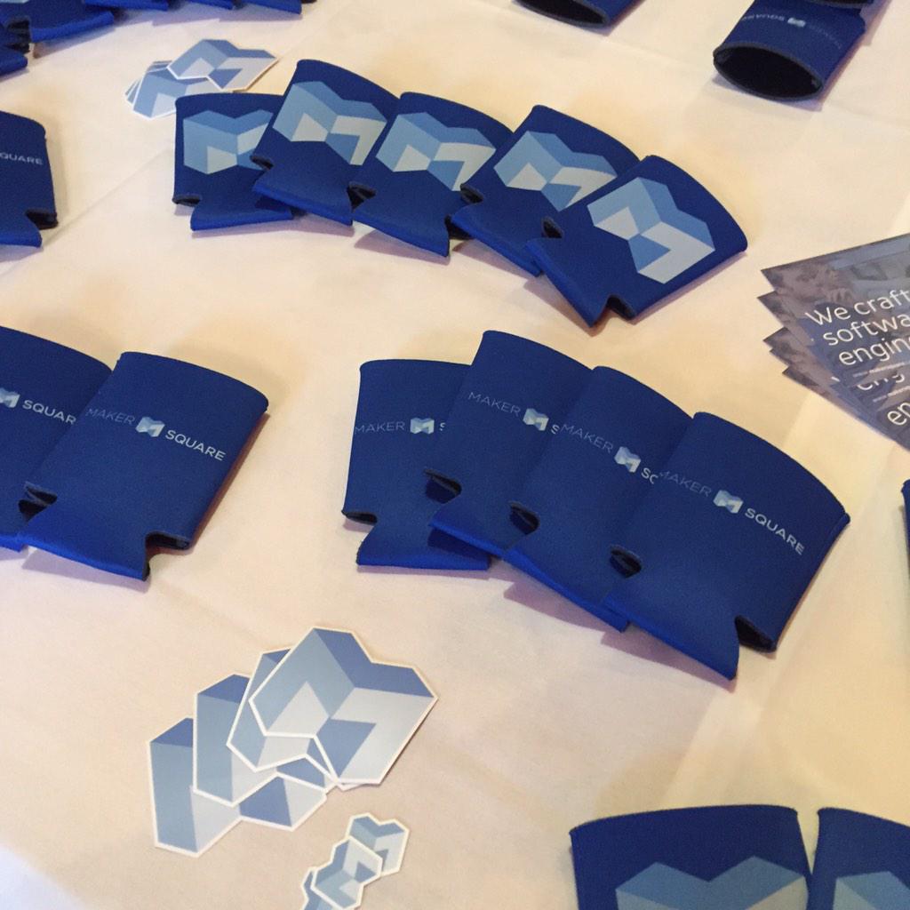 MakerSquare Branded Materials and Swag