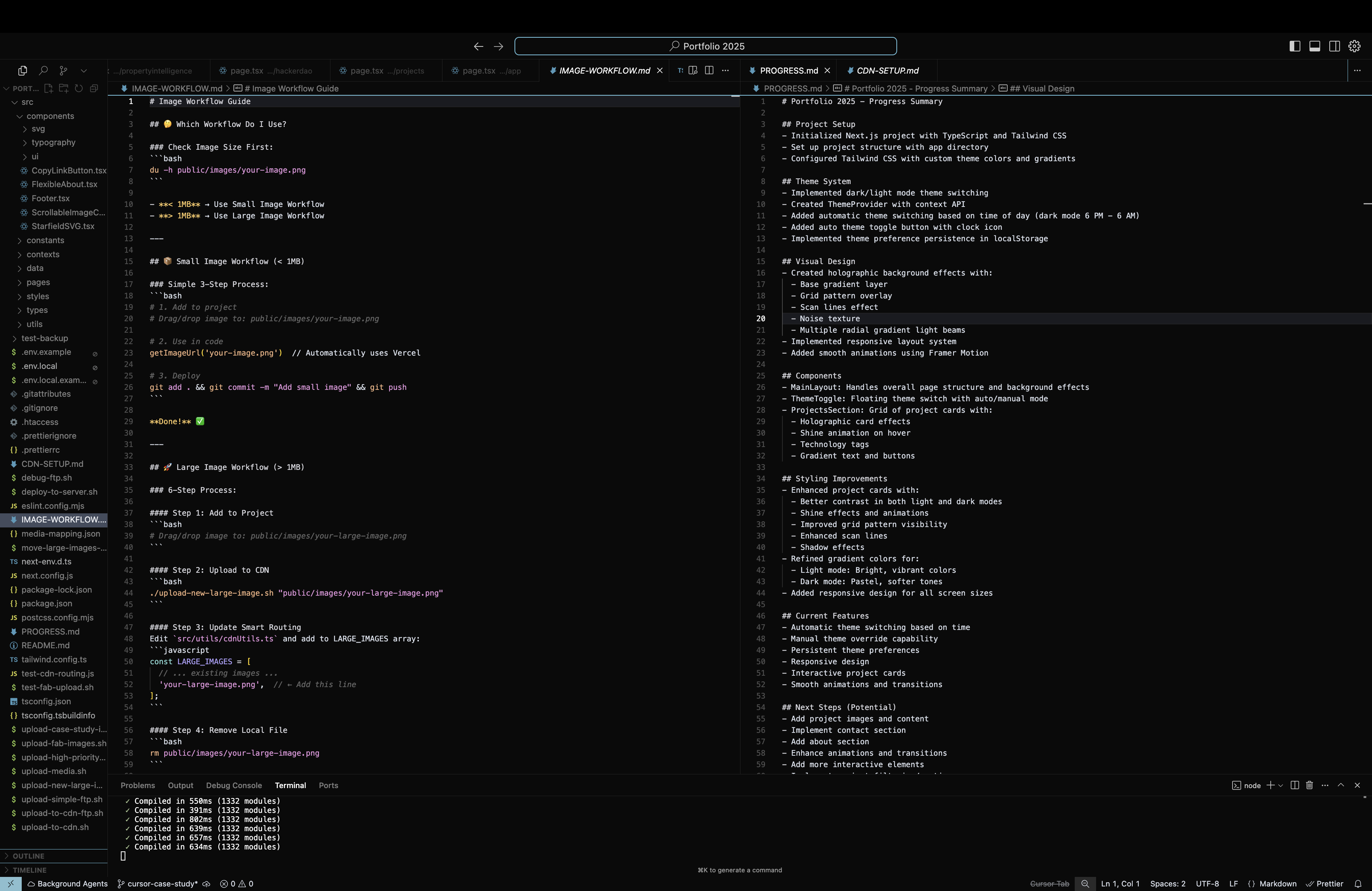 Markdown project rules and workflow documentation