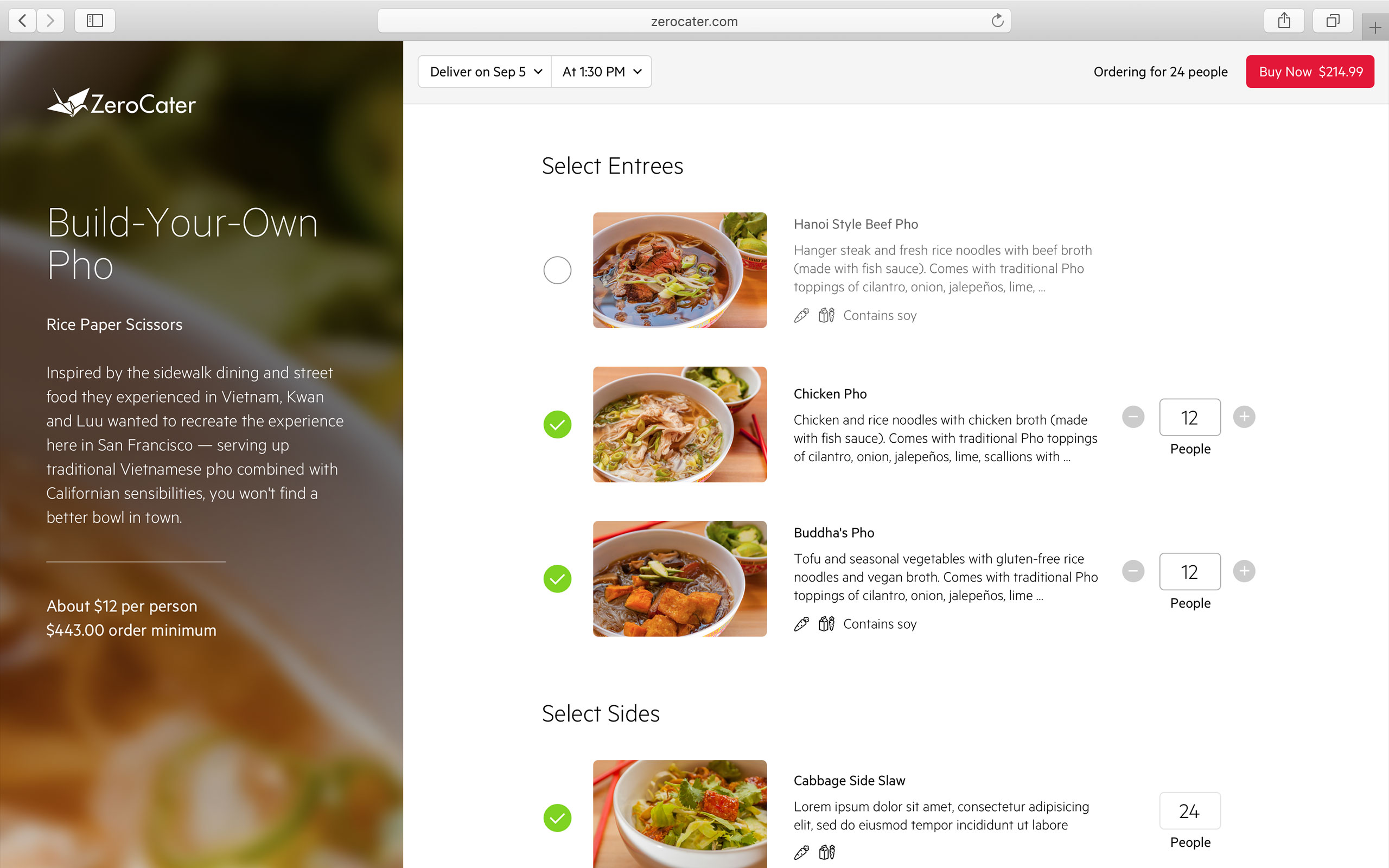 ZeroCater Marketplace